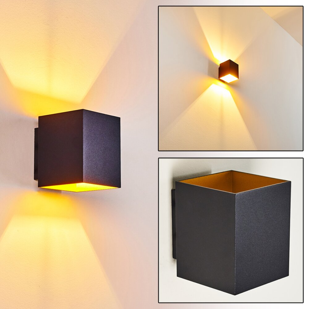 Laforsen Wandleuchte Gold, Schwarz, 1-flammig main product photo