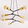 Coppet Pendelleuchte Schwarz-Gold, 7-flammig