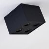 Baishan Deckenleuchte Schwarz, 4-flammig