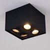 Baishan Deckenleuchte Schwarz, 4-flammig