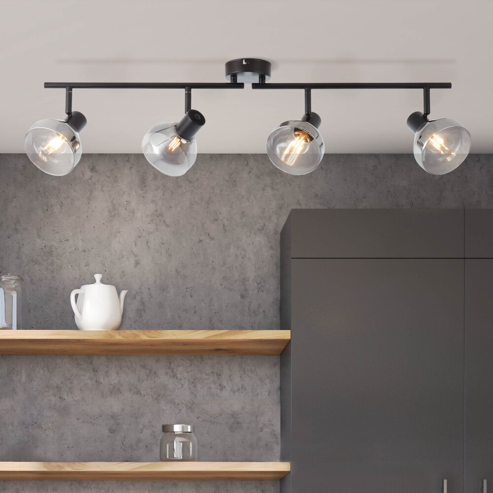 Brilliant Reflekt Strahler Schwarz, 4-flammig main product photo