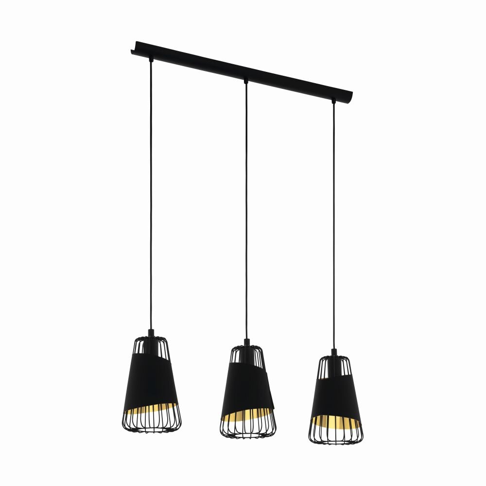 Eglo AUSTELL Hängeleuchte Schwarz, 3-flammig main product photo