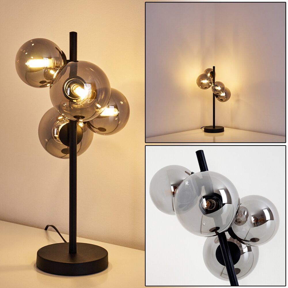 Chehalis Tischleuchte LED Schwarz, 4-flammig main product photo