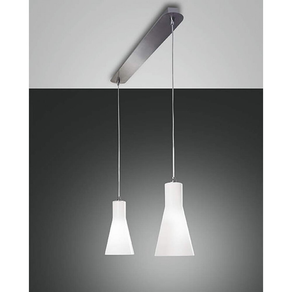 Fabas Luce DIANA Hängeleuchte Chrom, 2-flammig main product photo