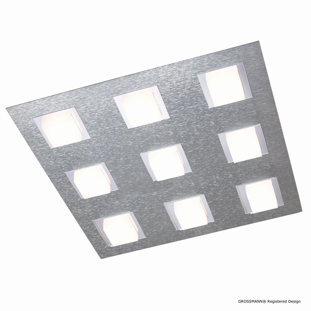 Grossmann BASIC Deckenleuchte LED Aluminium, 9-flammig main product photo