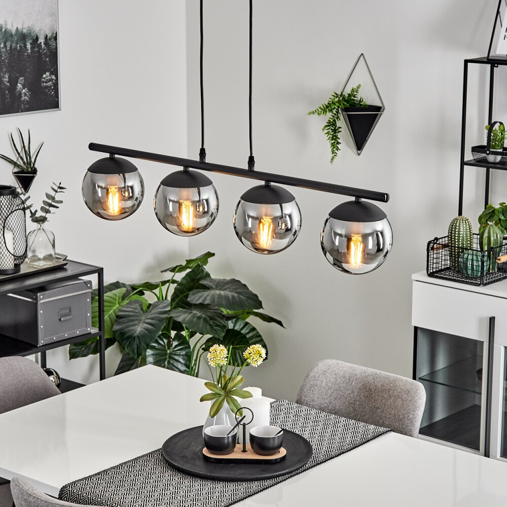 Agropoli Pendelleuchte Schwarz, 4-flammig main product photo