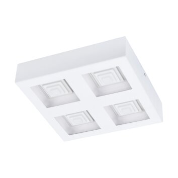 Eglo FERREROS Deckenleuchte LED Weiß, 4-flammig