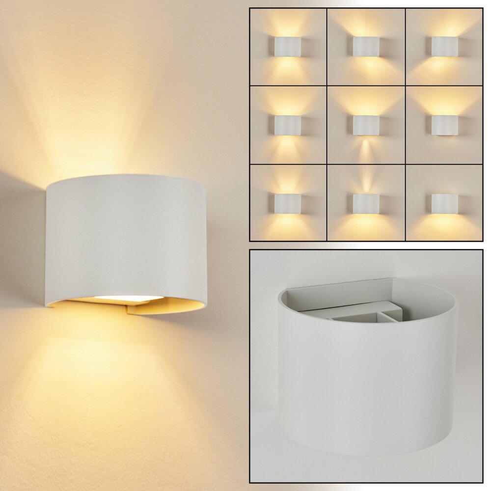 Badajoz Wandleuchte Weiß, 1-flammig main product photo