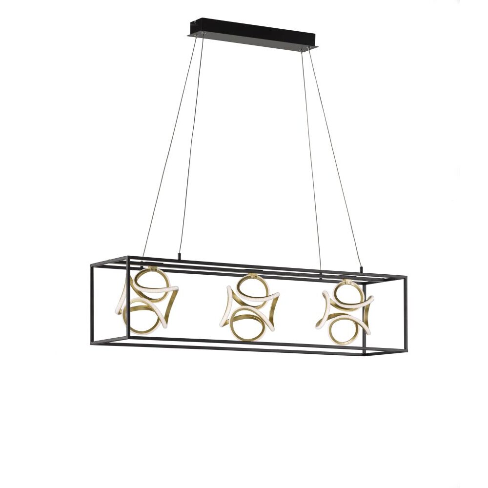 Fischer & Honsel premium Gesa Pendelleuchte LED Schwarz, 1-flammig main product photo
