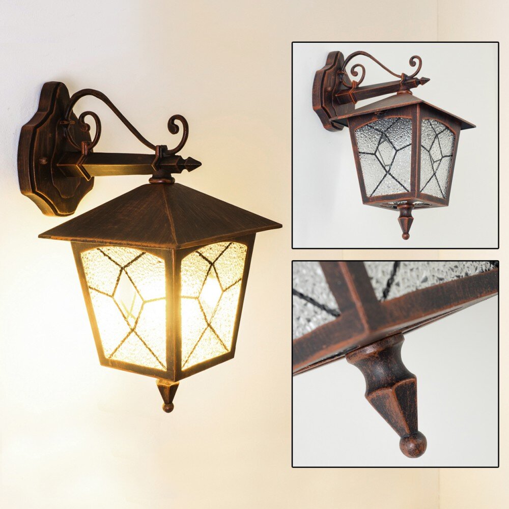 Tok Außenwandleuchte Braun, Rostfarben, 1-flammig main product photo