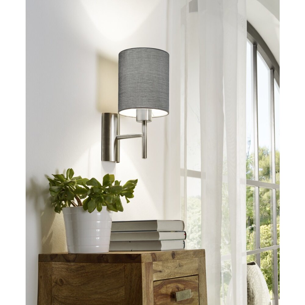 Eglo PASTERI Wandleuchte Nickel-Matt, 1-flammig main product photo