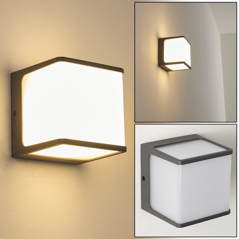 Buckau Außenwandleuchte LED Anthrazit, Weiß, 1-flammig main product photo