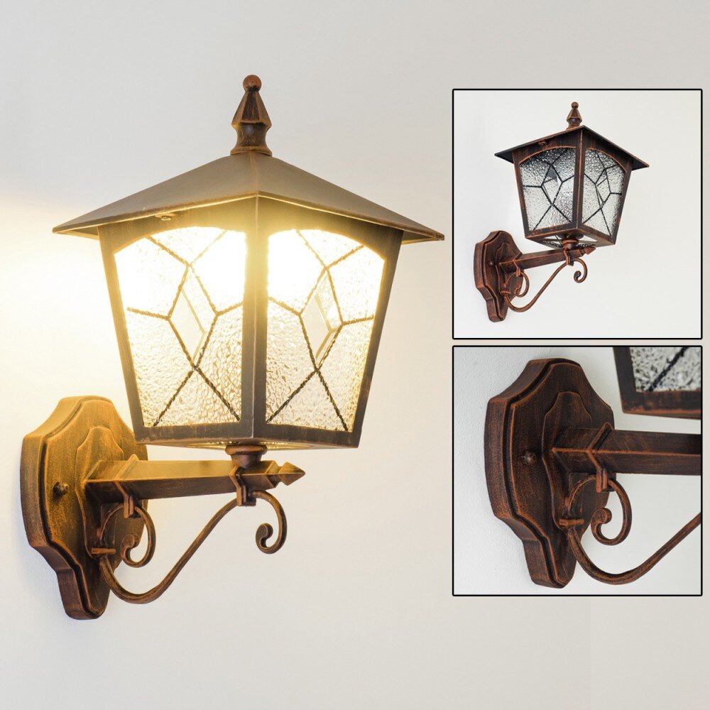 Tok Außenwandleuchte Braun, Rostfarben, 1-flammig main product photo