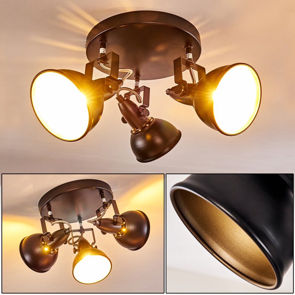 Tina Deckenleuchte Schwarz, 3-flammig main product photo