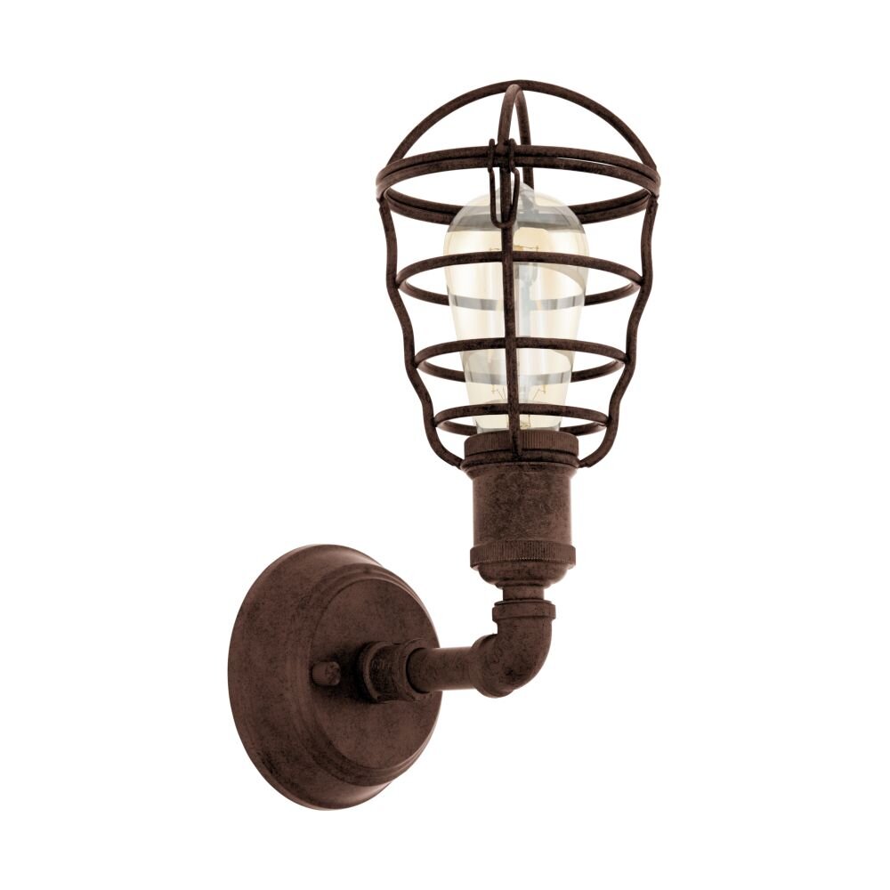 Eglo PORT SETON Wandleuchte Dunkelbraun, 1-flammig main product photo