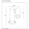 Lucide TATUM Gartenstrahler LED Anthrazit, 1-flammig