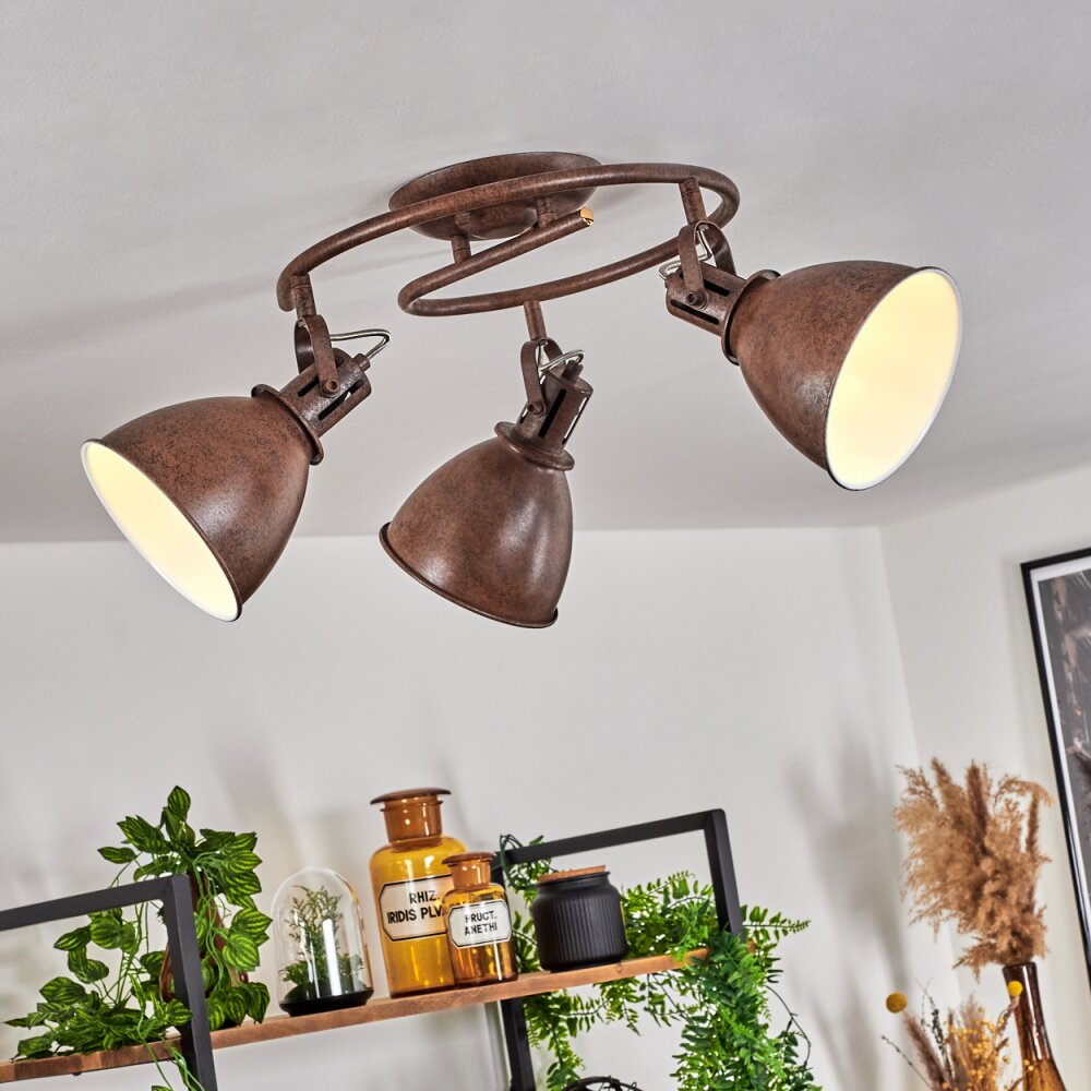 Koppom Deckenleuchte Rostfarben, 3-flammig main product photo