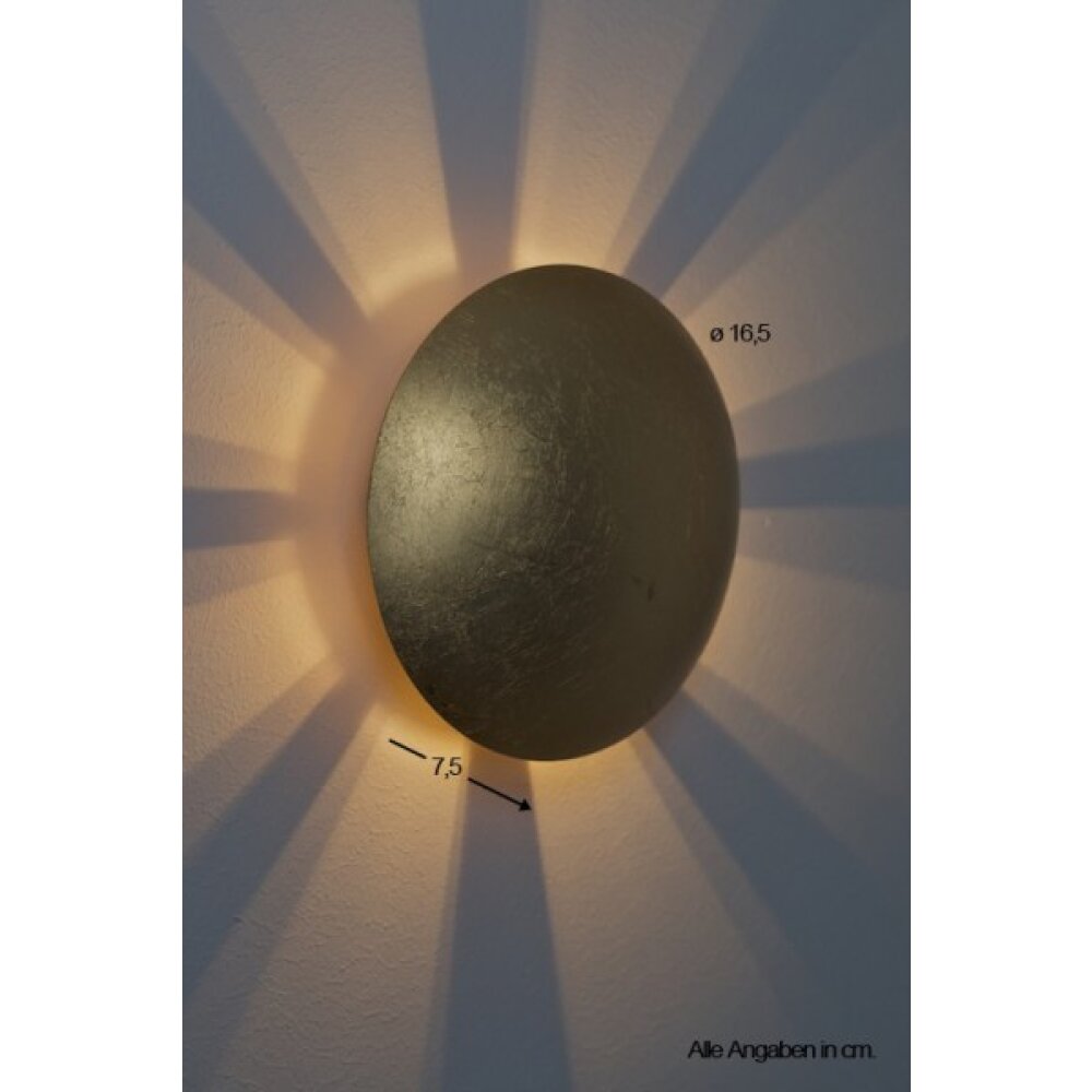 Wandleuchte Mezia gold Gold, 1-flammig
