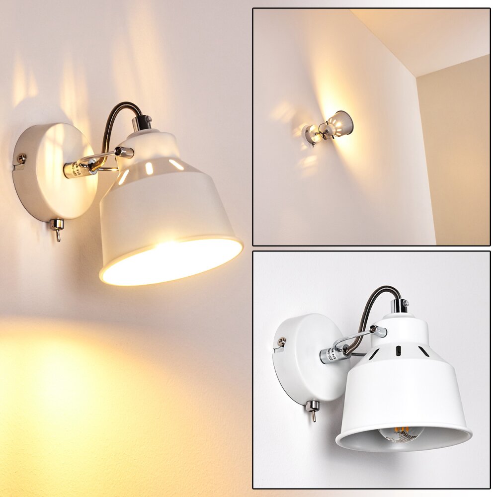 Safari Wandleuchte Weiß, 1-flammig main product photo