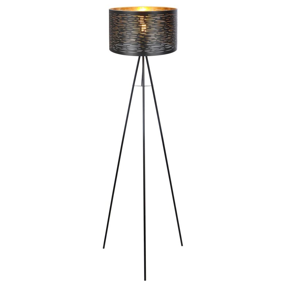 Globo TUNNO Stehleuchte Schwarz, 1-flammig main product photo