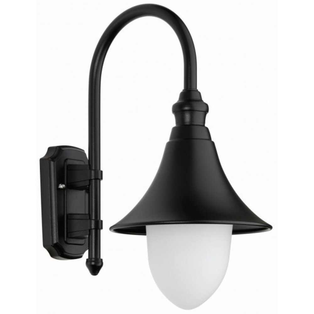 LCD Lengerich Aussenwandleuchte Schwarz, 1-flammig main product photo