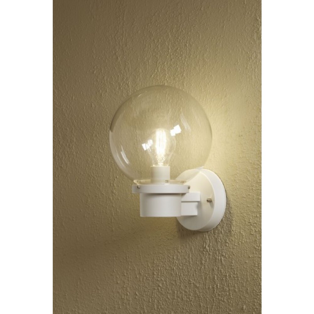 Konstsmide Nemi Außenwandleuchte Weiß, 1-flammig main product photo
