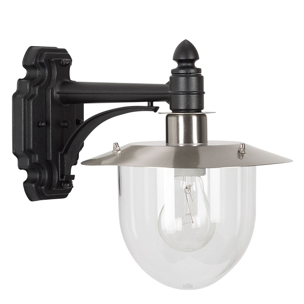 KS Verlichting Davos Wandleuchte Schwarz, 1-flammig main product photo