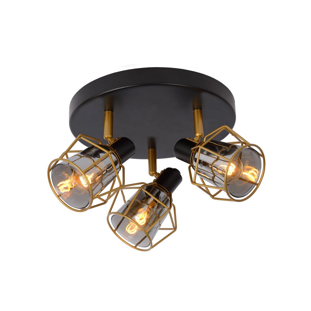 Lucide NILA Deckenspot Schwarz, 3-flammig main product photo