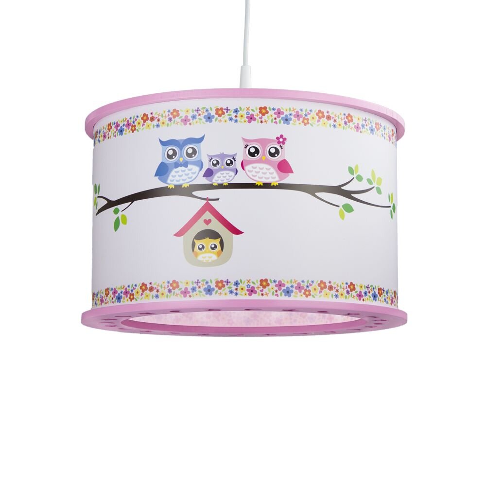 Elobra EULENFAMILIE Hängeleuchte Pink, 1-flammig main product photo