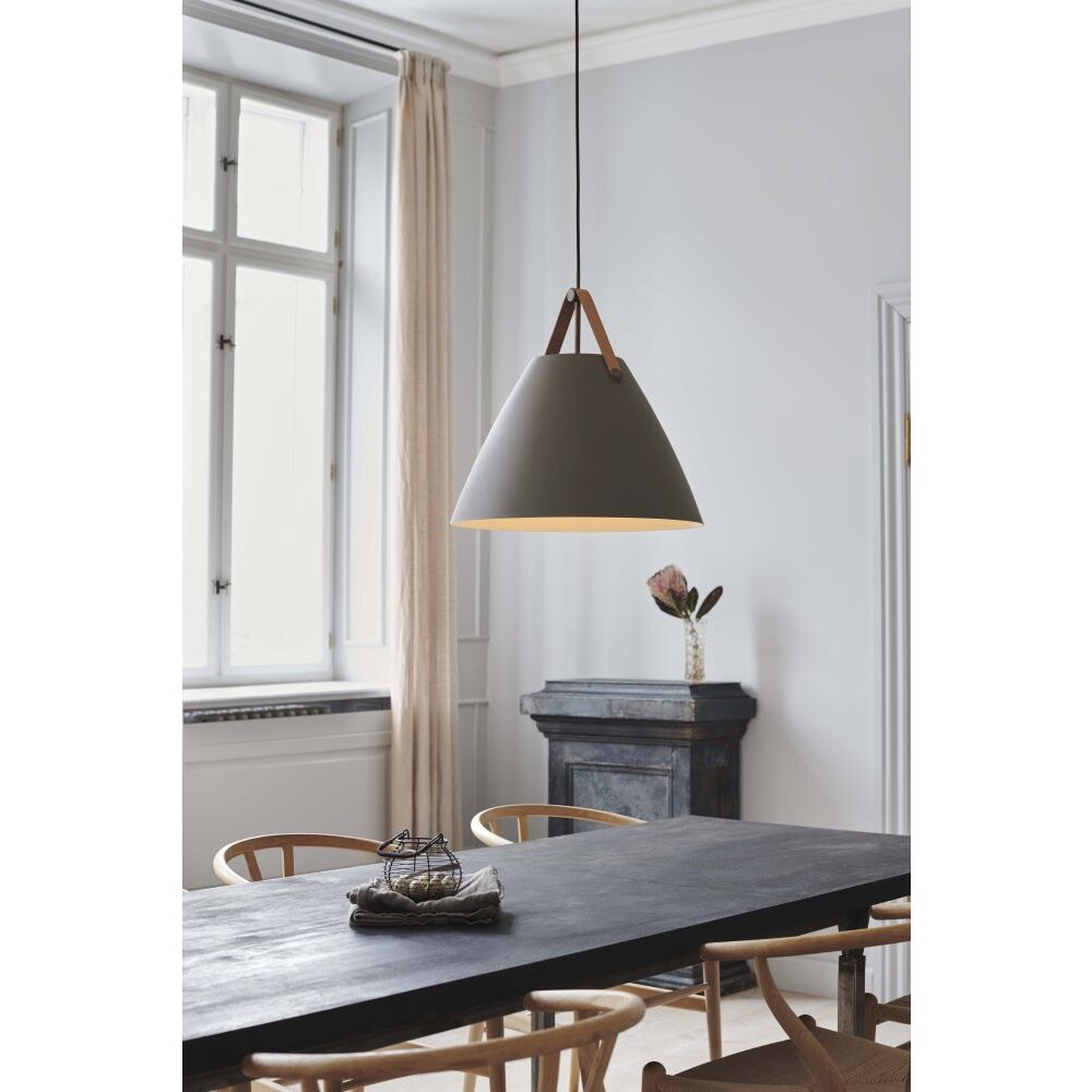 Design For The People by Nordlux STRAP Hängeleuchte Beige, 1-flammig main product photo