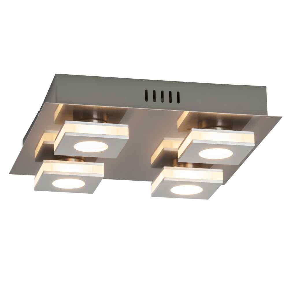 Brilliant Transit Deckenleuchte LED Nickel-Matt, 4-flammig main product photo
