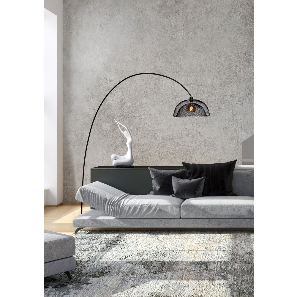 Lucide MESH Stehlampe Schwarz, 1-flammig main product photo