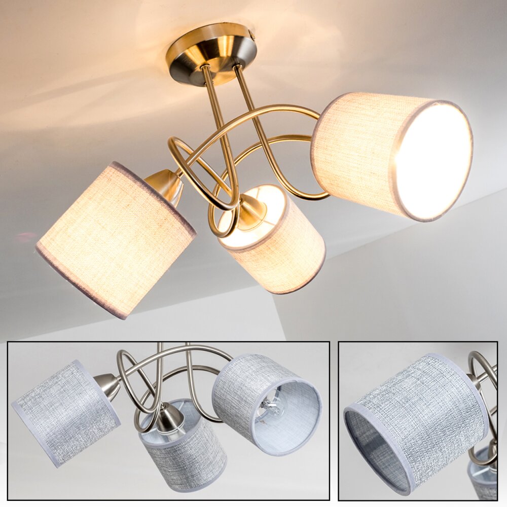 Stai Deckenleuchte Nickel-Matt, 3-flammig main product photo