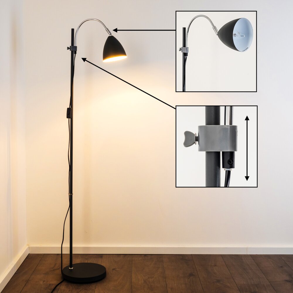 Murureta Bogenlampe Schwarz, 1-flammig main product photo