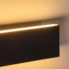 Obion Wandleuchte LED Schwarz, 2-flammig