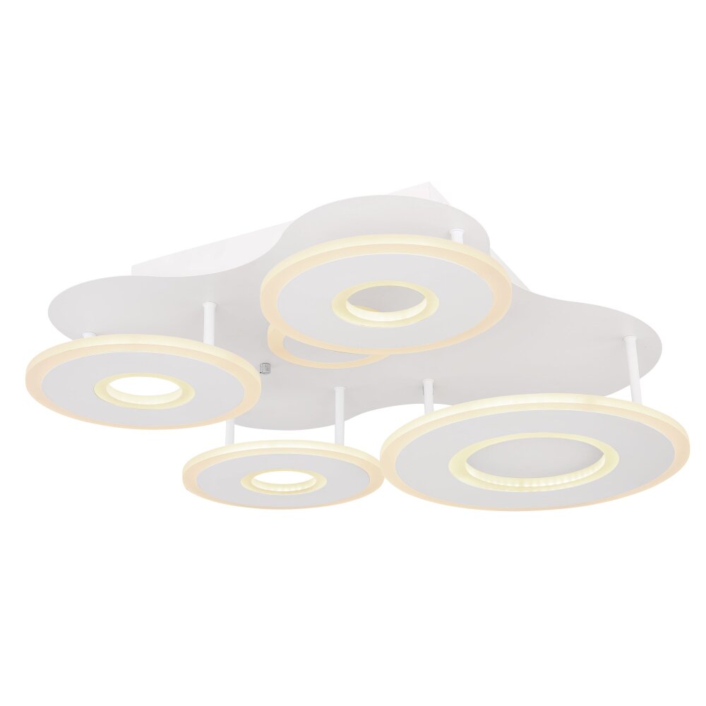 Globo FLAVETTO Deckenleuchte LED Weiß, 1-flammig, Fernbedienung main product photo